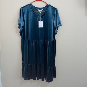 Dark Blue Velvet Lauren Conrad Dress XL